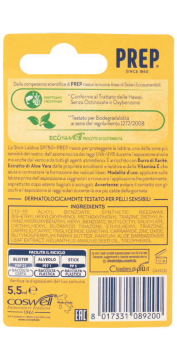 Stick Labbra SPF50+