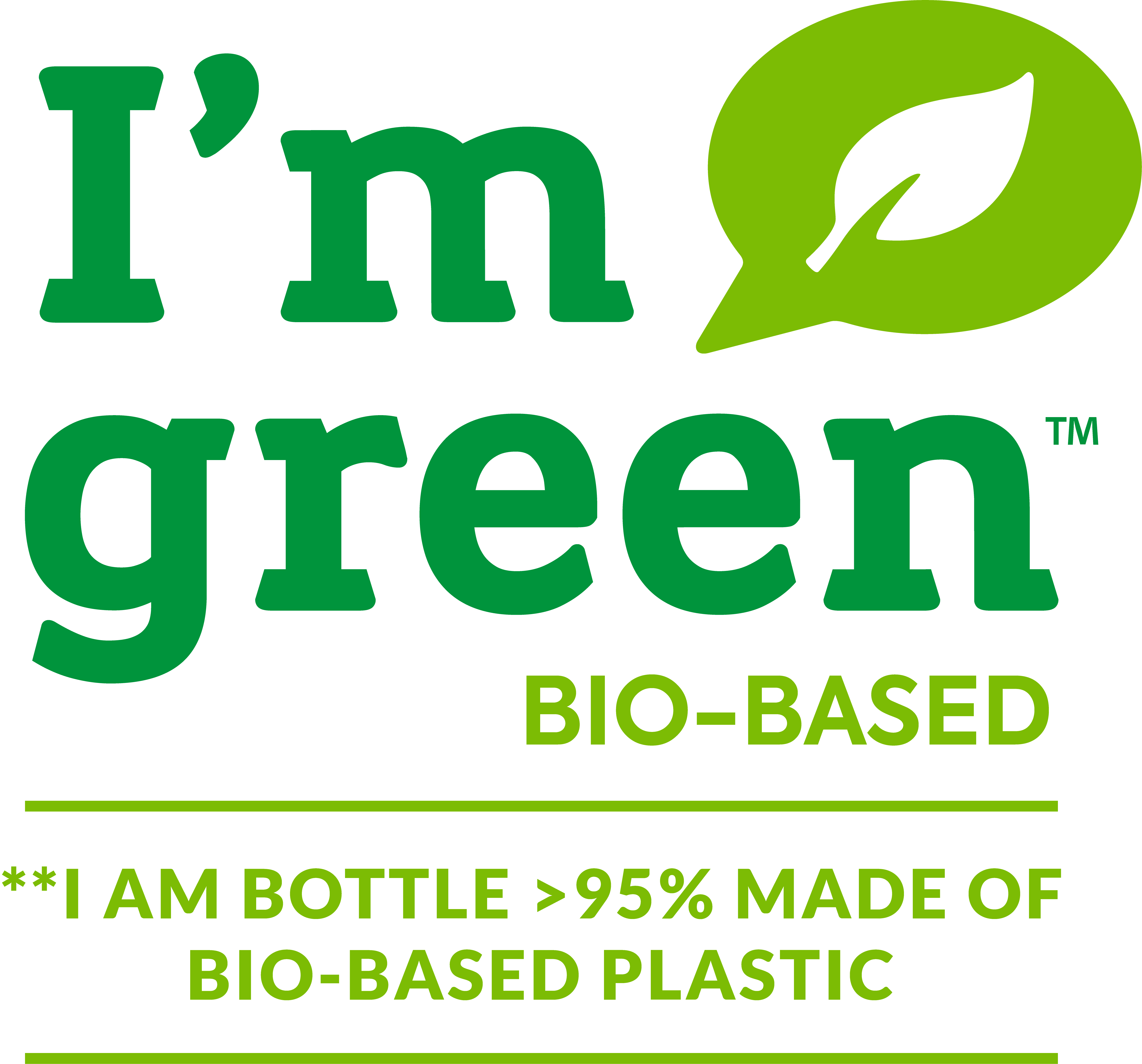 Flacone realizzato con plastica biobased prodotta dalla canna da zucchero